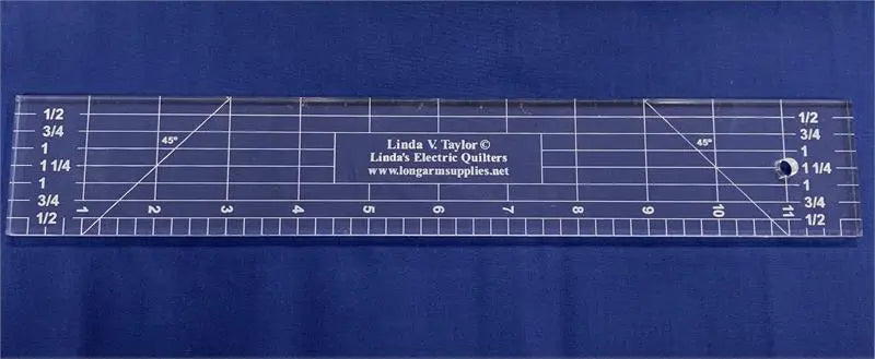 Acrylic Ruler Template 12" x 2"