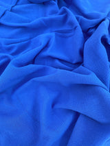 Royal Blue Crinkle Cotton Gauze