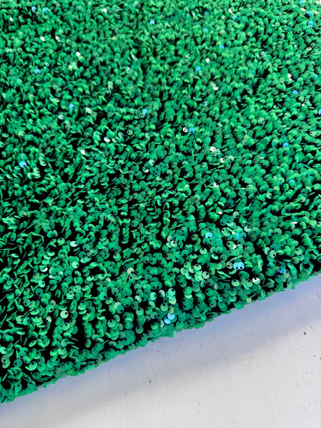 Green Sequin on Black Velvet