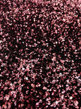 Stretch Sequin Velvet Burgundy