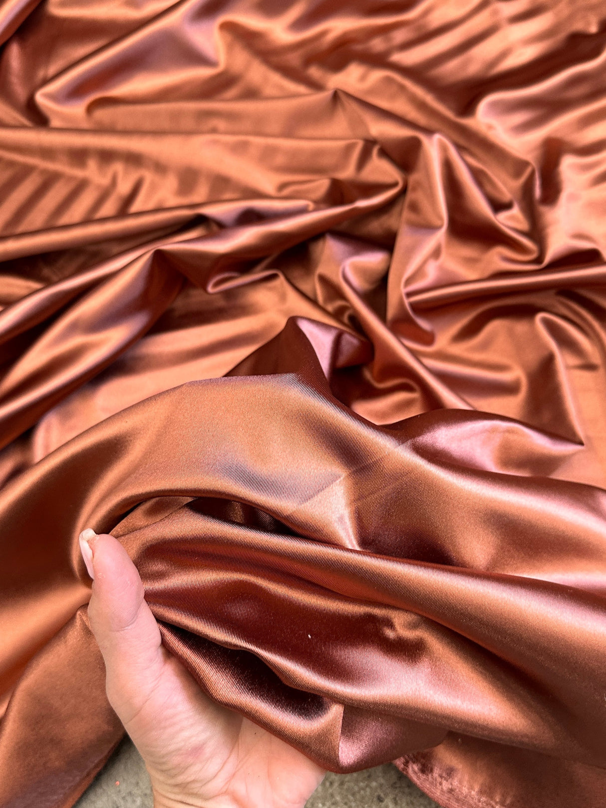 Shiny Nylon Spandex Copper