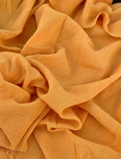 Mustard Crinkle Cotton Gauze