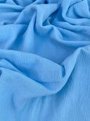 Baby Blue Crinkle Cotton Gauze
