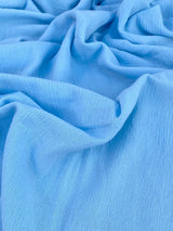 Baby Blue Crinkle Cotton Gauze
