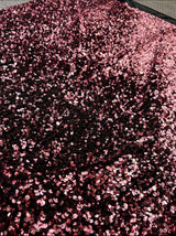 Stretch Sequin Velvet Burgundy