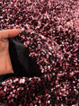 Stretch Sequin Velvet Burgundy