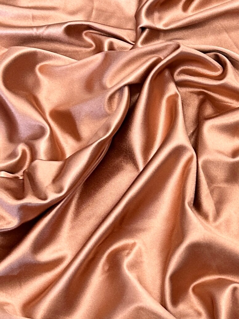 Shiny Nylon Spandex Rusty Rose