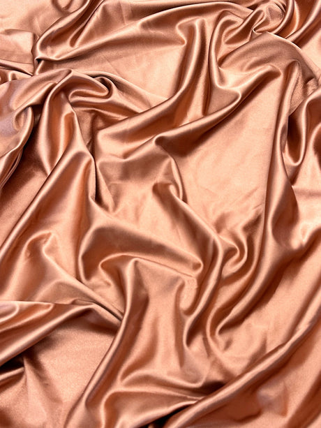 Shiny Nylon Spandex Rusty Rose