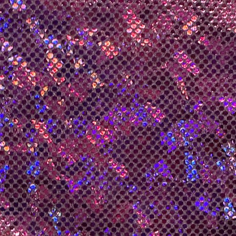 Nylon Spandex Shatter Glass Hologram Fabric 60"