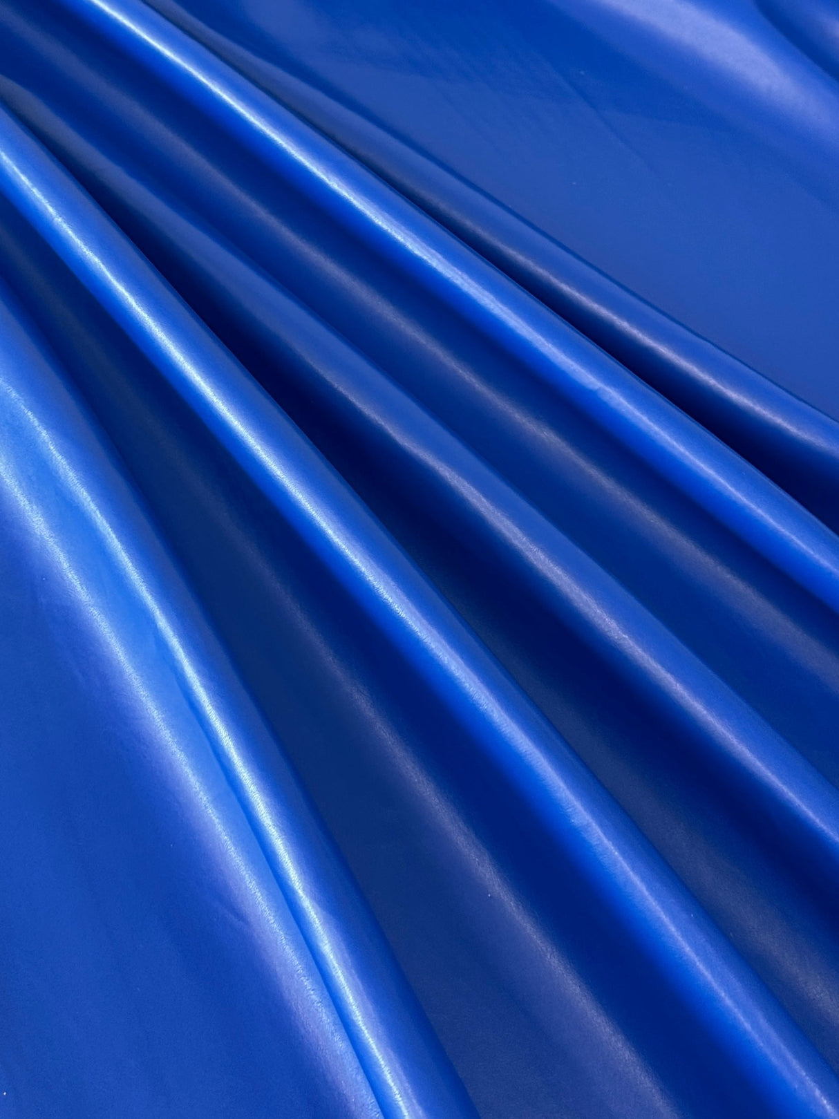 Stretch Faux Leather Royal Blue