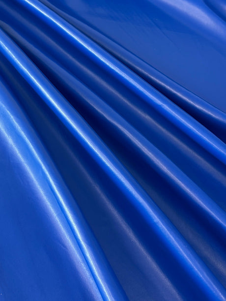 Stretch Faux Leather Royal Blue