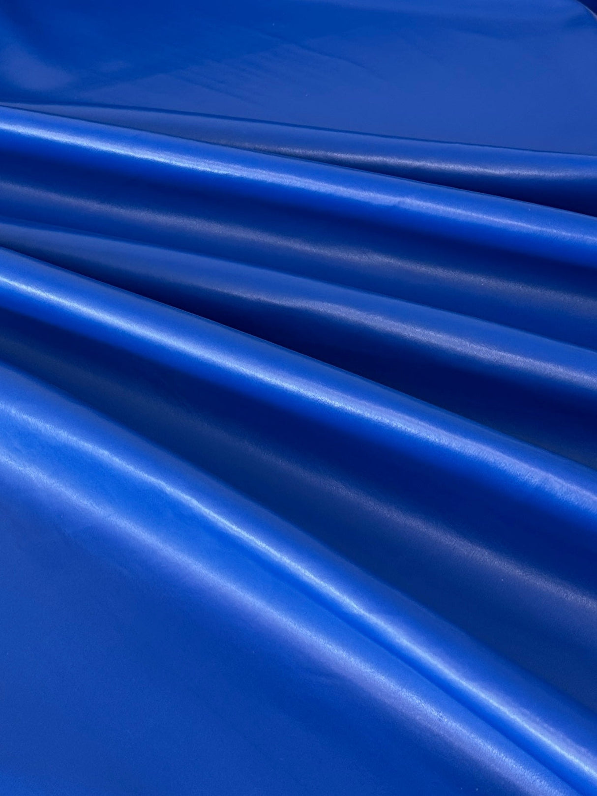 Stretch Faux Leather Royal Blue