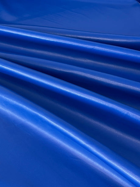 Stretch Faux Leather Royal Blue