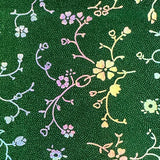 Nylon Spandex Foggy Flower Foil Fabric 60"