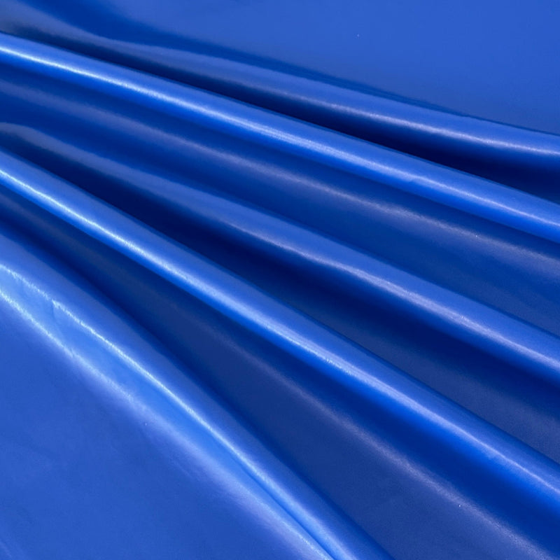 Stretch Faux Leather Royal Blue