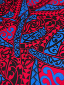 Cotton Barkcloth Tribal Triangle Fabric