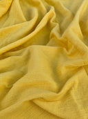 Yellow Crinkle Cotton Gauze