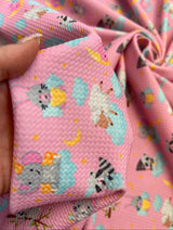 Baby Pink Printed Knit