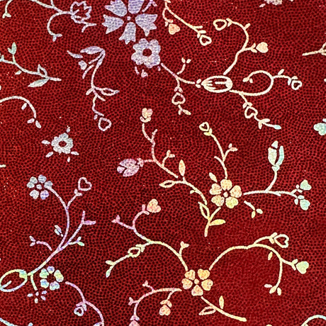 Nylon Spandex Foggy Flower Foil Fabric 60"