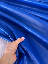 Stretch Faux Leather Royal Blue