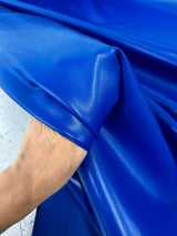 Stretch Faux Leather Royal Blue