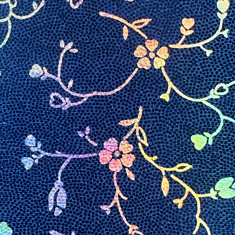 Nylon Spandex Foggy Flower Foil Fabric 60"