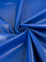 Stretch Faux Leather Royal Blue