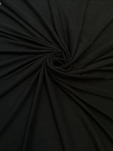 Black 4-Way Stretch Rib Knit