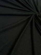 Black 4-Way Stretch Rib Knit