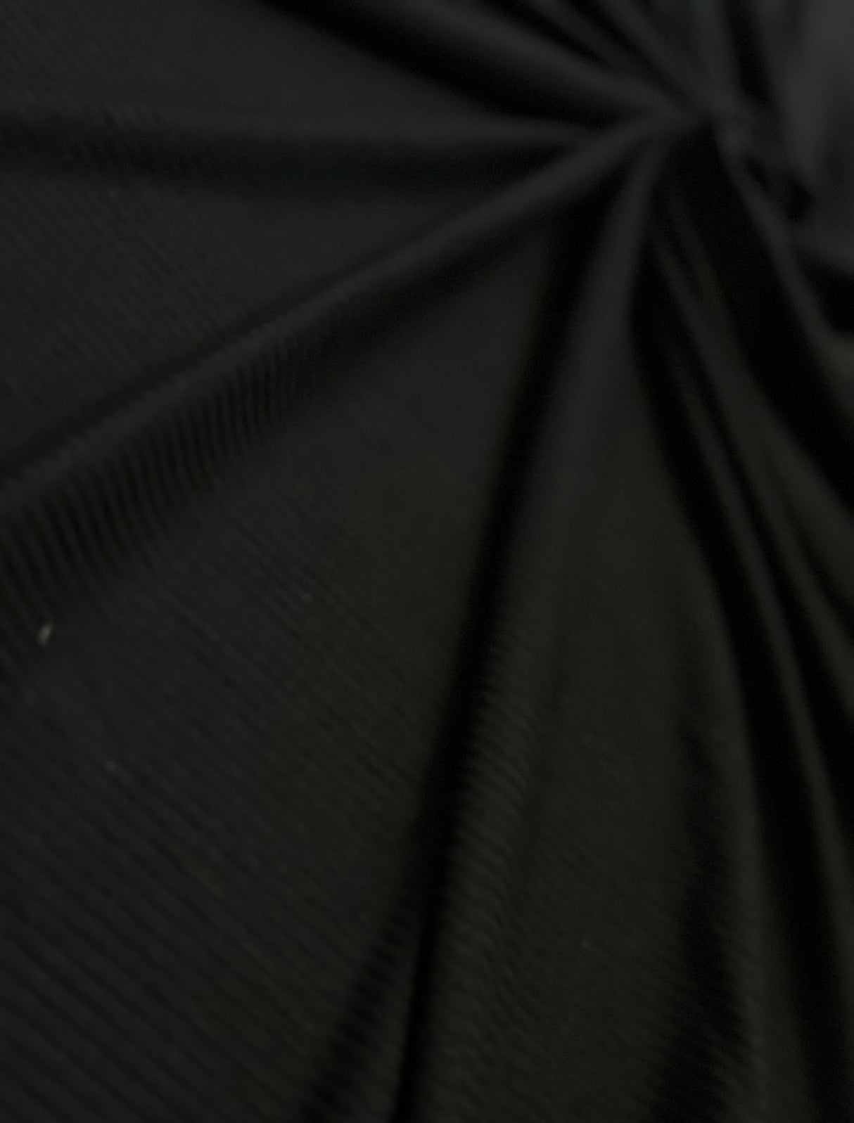 Black 4-Way Stretch Rib Knit