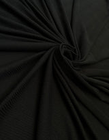 Black 4-Way Stretch Rib Knit