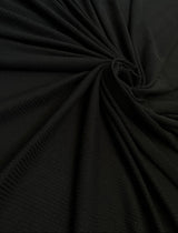 Black 4-Way Stretch Rib Knit