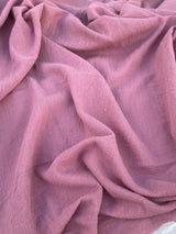 Cotton Gauze Mauve Crinkle