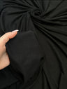 Black 4-Way Stretch Rib Knit