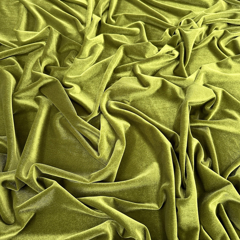 Stretch Velvet Olive