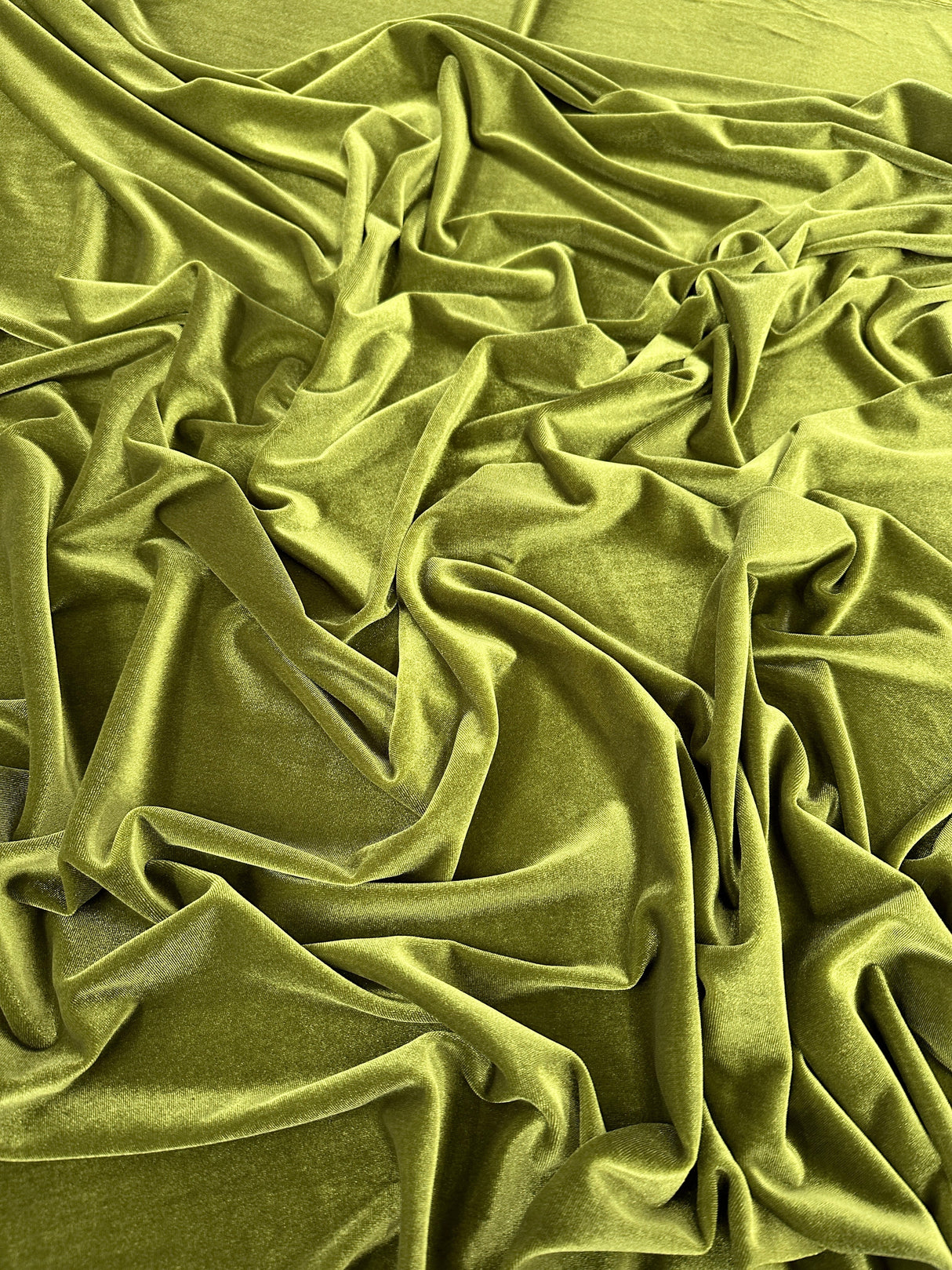Stretch Velvet Olive