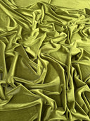 Stretch Velvet Olive