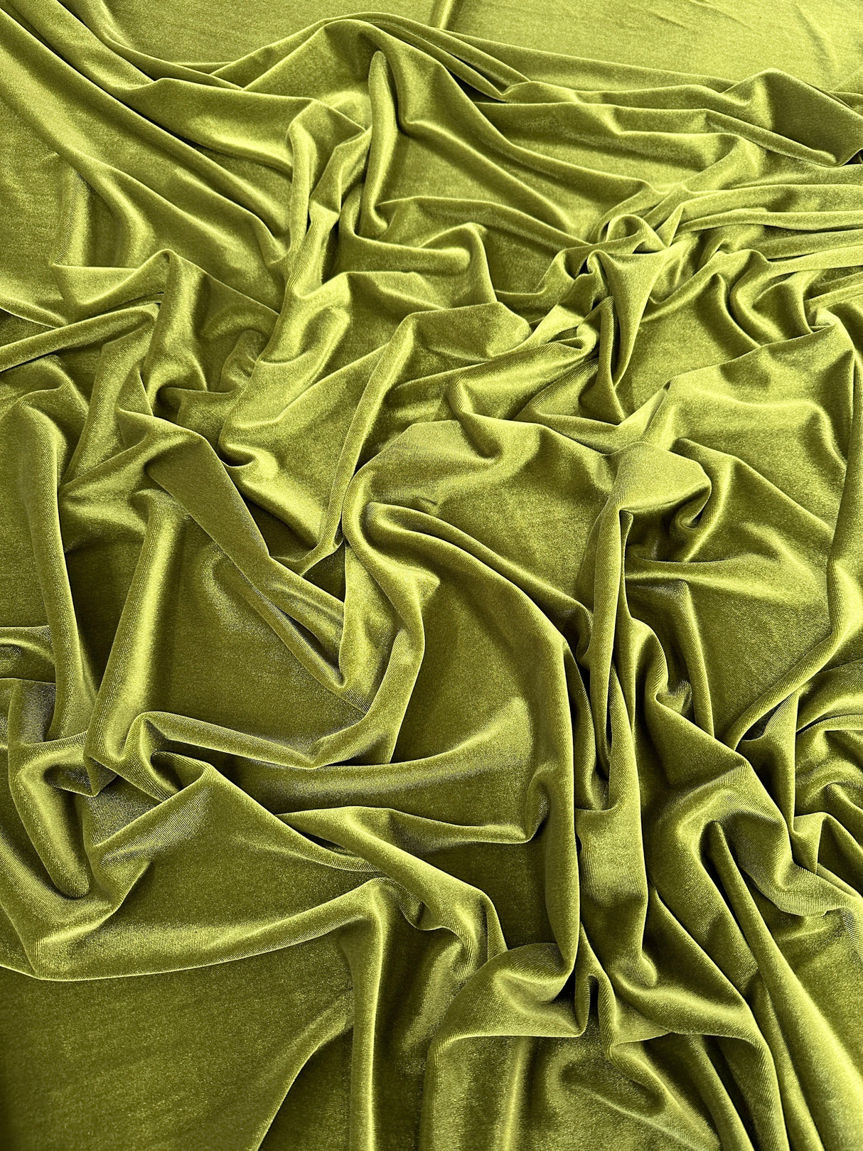 Stretch Velvet Olive