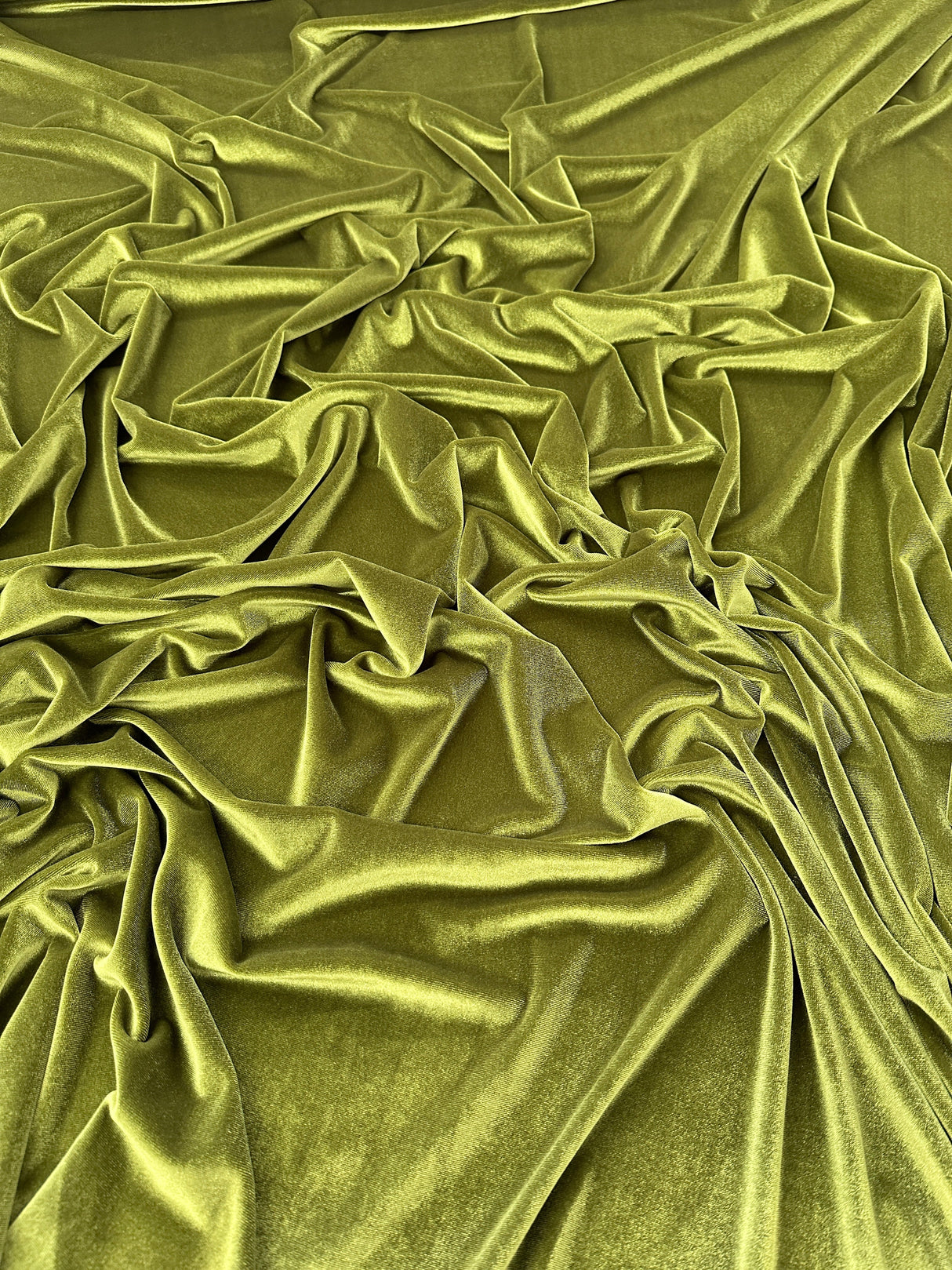 Stretch Velvet Olive