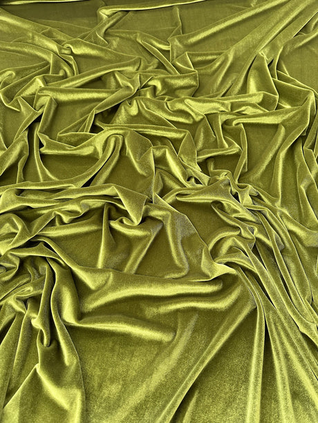 Stretch Velvet Olive