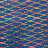 Nylon Spandex Diamond Shape Double Foggy Foil Fabric