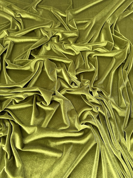 Stretch Velvet Olive