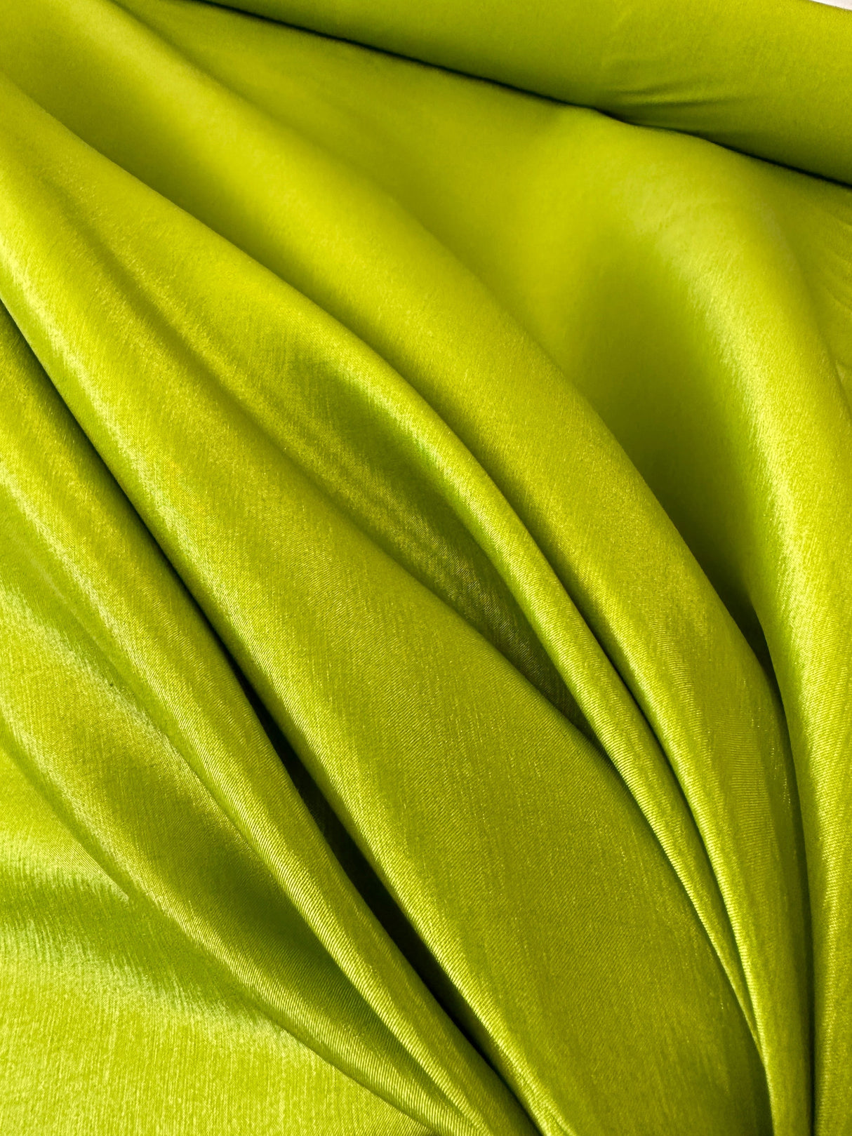Stretch Taffeta Lime Green
