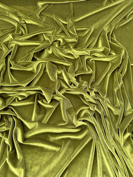 Stretch Velvet Olive