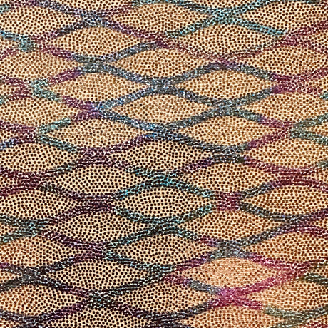 Nylon Spandex Diamond Shape Double Foggy Foil Fabric