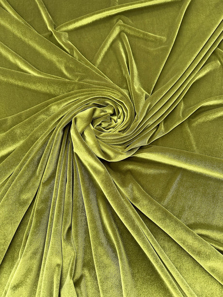 Stretch Velvet Olive