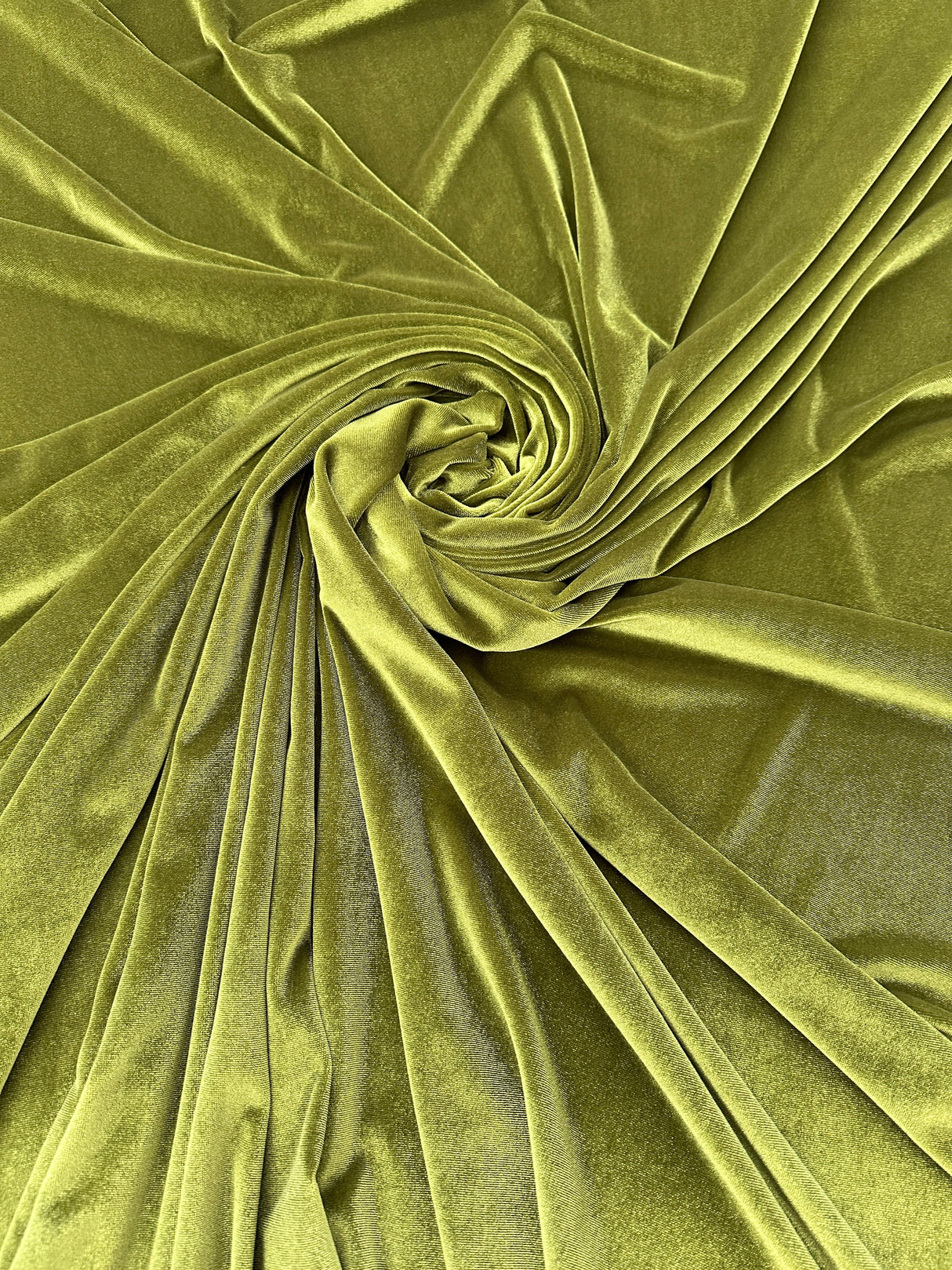 Stretch Velvet Olive