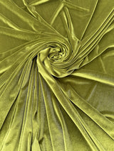 Stretch Velvet Olive