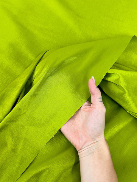 Stretch Taffeta Lime Green