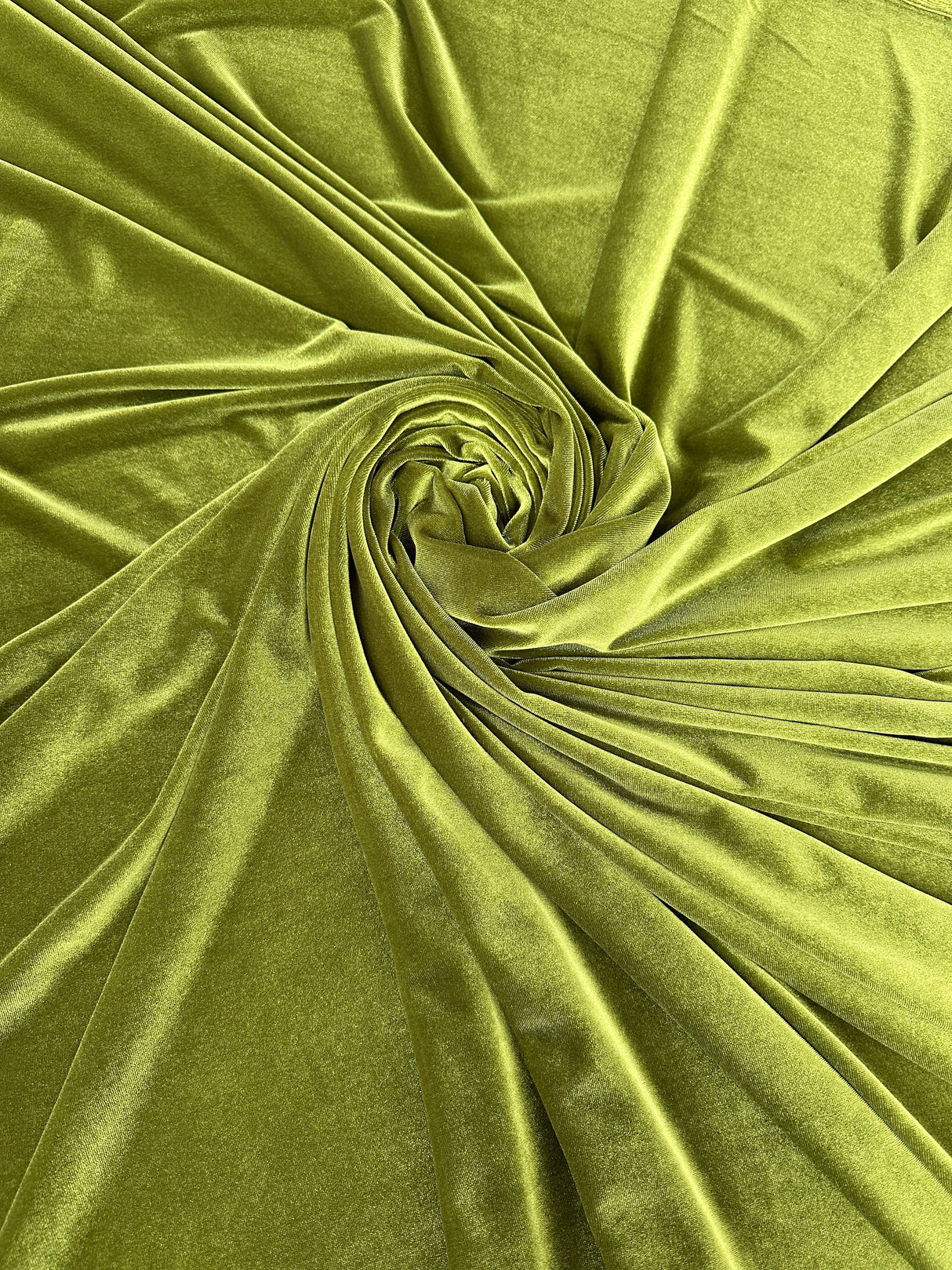 Stretch Velvet Olive